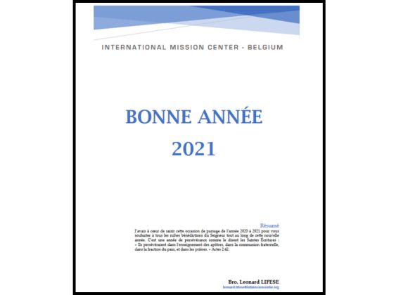 Bonne Année 2021