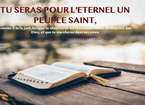 TU SERAS UN PEUPLE SAINT