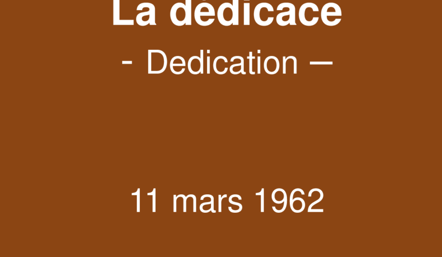 La dédicace