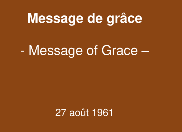 Message de grâce