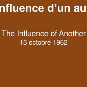 L’influence d’un autre