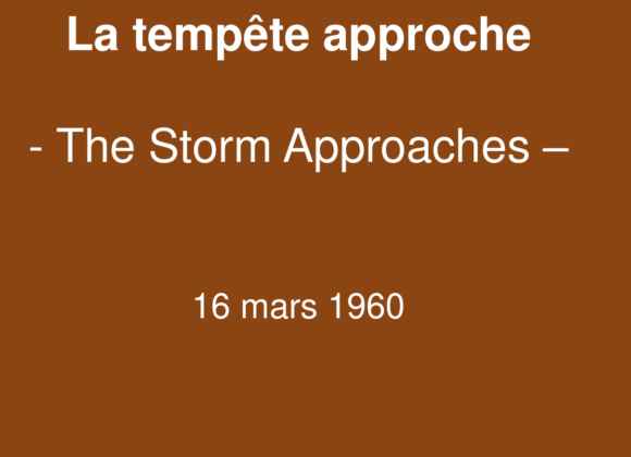 La tempête approche