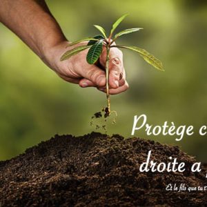 PROTÈGE CE QUE TA DROITE A PLANTÉ