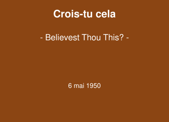 Crois tu cela